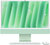 Apple iMac (MWUY3MG/A) 24.0" 4.5k (4480x2520), Apple M4 10 mag, 16GB RAM, 256GB SSD, macOS, Zöld, 1 év garancia (Magánszemélyeknek 3 év jótállás)