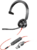 HP Poly Blackwire 3315 monaurális, Microsoft Teams-tanúsítvánnyal rendelkező USB-C headset + 3,5 mm-es csatlakozó + USB-C-USB-A-adapter (8X218AA)
