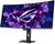 Asus ROG Strix Gamer Ívelt Monitor (XG34WCDMTG) - 34" 4K WQHD (3440x1440) QD-OLED, 21:9, 240Hz, 1500000:1, 1000cd, 0.03ms, HDMI, DisplayPort, USB, 3 év garancia, Fekete színben