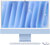Apple iMac (MWV13MG/A) 24.0" 4.5k (4480x2520), Apple M4 10 mag, 16GB RAM, 256GB SSD, macOS, Kék, 1 év garancia (Magánszemélyeknek 3 év jótállás)