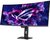 Asus ROG Strix XG34WCDG Gamer Ívelt Monitor (XG34WCDG) - 34.0" QHD (3440x1440) QD-OLED, 21:9, 175Hz, FreeSync Premium, 1500000:1, 1000cd, 0.03ms, VESA, DisplayPort, HDMI, USB, 3 év garancia, Fekete színben