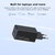 Lenovo Mini USB-C 65W GaN Charger (40AW65WBEU) hálózati töltő adapter, Fekete színben